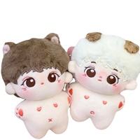 Muñeco de Peluche Personalizado de 20cm de Ídolo K-pop, Figura de Juguete Suave de Algodón, Venta al por Mayor, Fabricante OEM, Mascota para Colección de Fans