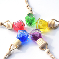 Bouteille de parfum pour voiture, diffuseur d'air, de luxe, en verre, transparent, vide, pièces, 5ml/8ml/10ml