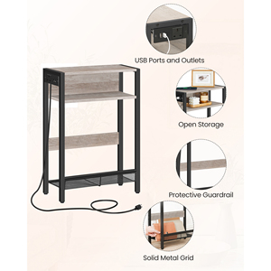 Wholesale Narrow <strong>Side</strong> <strong>Table</strong>, Slim End <strong>Table</strong> for Living Room, <strong>Skinny</strong> Lamp Accent <strong>Table</strong> for Small Spaces - Product Image 5