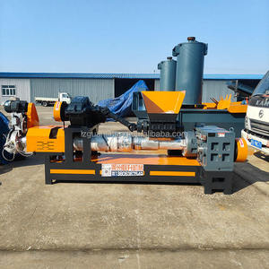 Granulador de película de nailon tejida para invernaderos con máquina de alimentación, equipo de granulación de residuos de bolsas y películas de plástico - Product Image 1