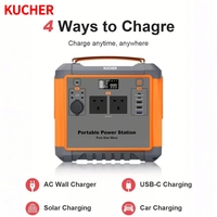 Professional 1000w Lifepo4 Portable Power Station Solar Generator Dual Ac Output Fast Recharging Battery Pack for Glamping