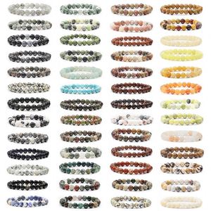 Bracelet en pierre naturelle avec perles de verre colorées, attirance d'âme sœur, prêt pour la vente au détail, emballage professionnel, logo gravé - Product Image 3