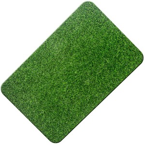 Alfombra rectangular de césped artificial, alfombra de plástico, alfombra para estantes, alfombra para suelo, alfombra sintética para pies, césped decorativo lavable - Product Image 2