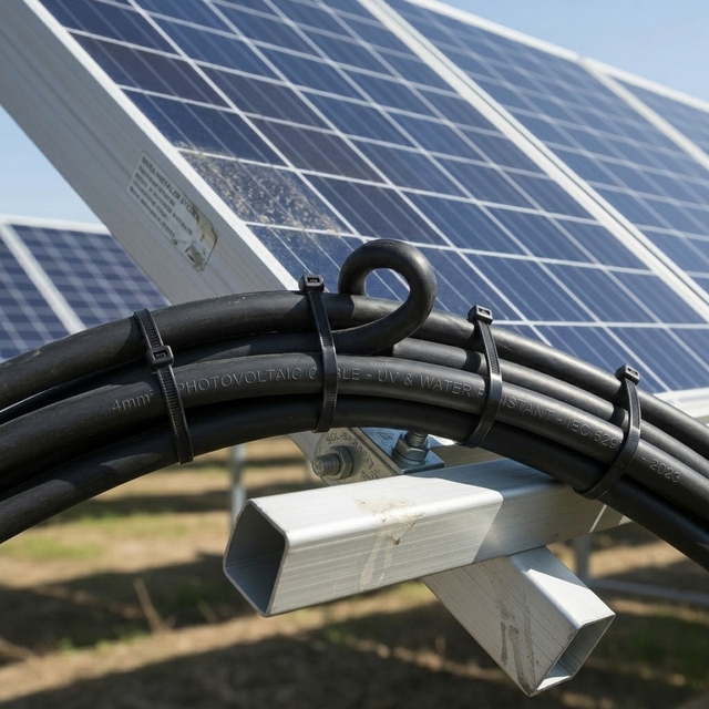 UV Resistant Self-Locking Glow-in-the-Dark Solar Cable Ties Nylon 66 350mm Length 7.5mm Width for Outdoor PV Mounting