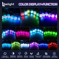 Lumière LED RGB à cabochon de 26 mm, étanche IP67, 3 LED SMD5050 UCS1903 WS2811 pour l'éclairage des parcs d'attractions et des fêtes foraines (OEM OMD)