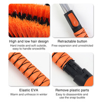 Kit d'urgence robuste pour SUV/camion, brosse à neige télescopique, grattoir à glace et pelle en EVA, outil compact tout-en-un