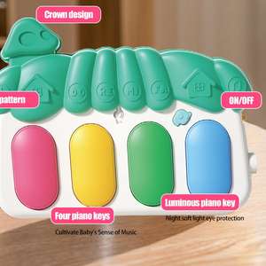 Tapis <span class=keywords><strong>de</strong></span> jeu sensoriel pour bébé, jouets Montessori, dessin animé, <span class=keywords><strong>girafe</strong></span>, musique, piano, jouets pour bébé - Product Image 3