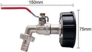 Raccord de couplage HT en plastique <span class=keywords><strong>pour</strong></span> <span class=keywords><strong>robinet</strong></span> de jardin, connexion filetée, certifié CE <span class=keywords><strong>pour</strong></span> adaptateur de réservoir <span class=keywords><strong>IBC</strong></span>, fût de tonne, usage domestique - Product Image 2