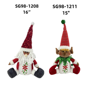 Natale decorativo nero pelle <span class=keywords><strong>Santa</strong></span> <span class=keywords><strong>Claus</strong></span> e ElvesChristmas paese colore serie regali finestra - Product Image 5