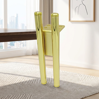 Pieds de canapé modernes en fer doré à double tube, robustes, hauteur 15 cm, pour la décoration de meubles
