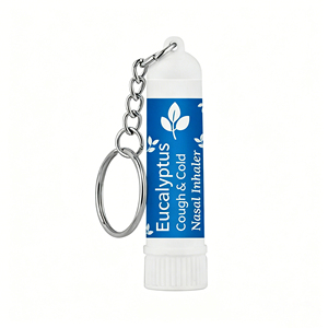 Inhalador Nasal de Eucalipto con LOGO Personalizado y Llavero, Alivio Portátil para la Tos, Resfriado y Congestión, Refrescante - Product Image 1