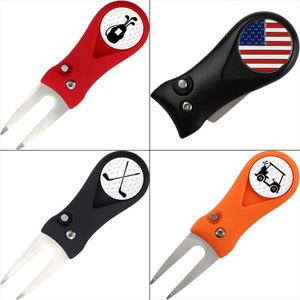 Accesorios de Golf Promocionales, Herramienta para Reparar Divots, Marcadores de Pelota Plegables Personalizados con Logotipo al por Mayor - Product Image 5