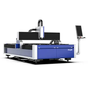 Ruijie mesin pemotong Laser serat CNC, mesin logam baja karbon Stainless Steel dengan kecepatan tinggi 3000W