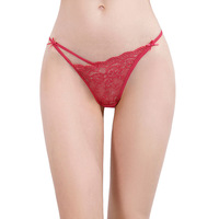 Yun Meng Ni Sous-vêtements transparents sexy pour femmes Culotte string en dentelle transparente G-strings pour femmes