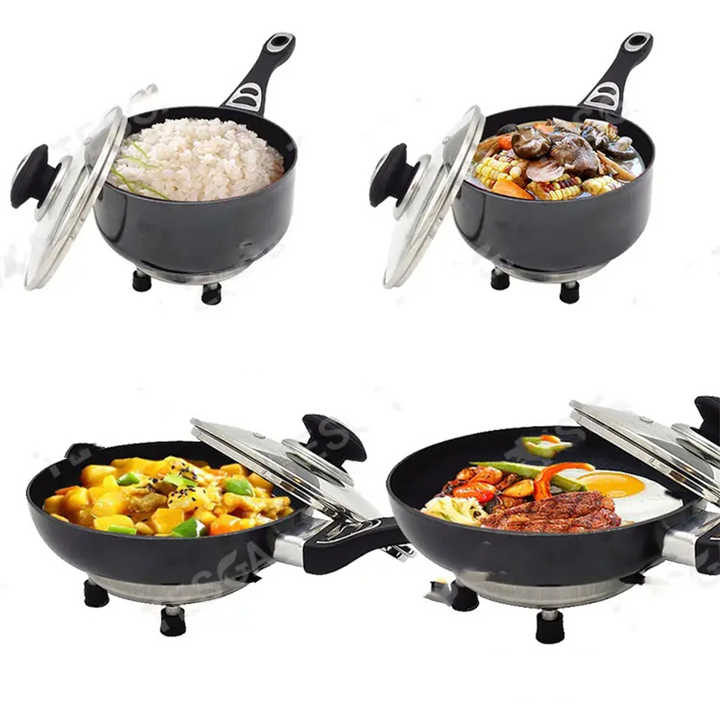 Padella Elettrica Carmotion 12V | 150W, 200 Mm | Con Coperchio | Per Auto, Camper | Cavo 160 Cm - Foto 3