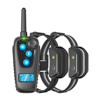 Wasserdichtes IPX7 Silikon-Gerät mit Ton, Vibration und statischer Elektrizität für das Training mittelgroßer/großer Hunde, über 20 Stunden Akkulaufzeit