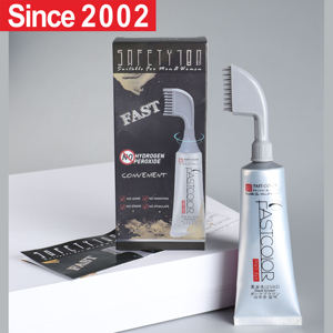 Shampoo colorant capillaire permanent à coloration rapide entièrement noir, prix de gros pour marque privée professionnelle - Product Image 1