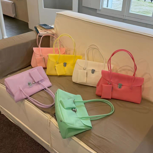 Customize Large Jelly Tote Bag Transparent Summer Clear Beach Bag for Women PVC Shopping Bag with Inner <strong>Purse</strong> - Product Image 1