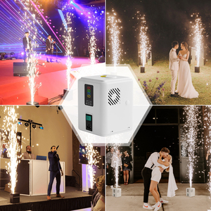 Fashion Shows Cold Sparkler Machine 350W Fountain 3 Meters White Mini Cold Pyro Fireworks Machine for Party Wedding Birthday