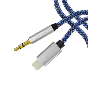 Alta qualità da Studio microfono <span class=keywords><strong>USB</strong></span> C <span class=keywords><strong>Aux</strong></span> Cable da 8pin luce da 3.5mm adattatore Jack maschio prolunga cavo Audio - Product Image 1