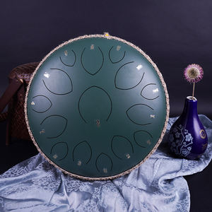 अनुकूलन योग्य लोगो 14 इंच स्टील जीभ ड्रम 15 टन ईथर संगीत वाद्ययंत्र हाथ ड्रम बनाया धातु बेल मोटिफ उपलब्ध - Product Image 4