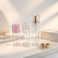 Flacon de parfum cylindrique à bouchon à vis en PET de 75 ml, 100 ml, 150 ml, style Victoria's Secret, flacon cosmétique