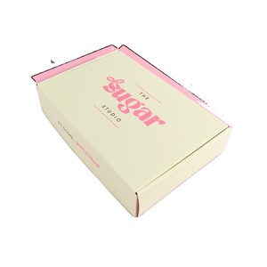Cajas de Embalaje Personalizadas Nuevas y Populares de Color Amarillo Rosado Pulida 2025, Impresión Personalizada, Caja de Embalaje de Envío Corrugada de 2.3 mm - Product Image 2
