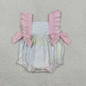T-shirt personnalisé à manches courtes pour bébé garçon, imprimé lapin de Pâques bleu, vêtements d'été - Product Image 5