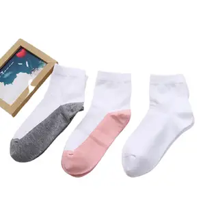 Wholesale Breathable Cute Ribbed Infant White Organic Cotton Baby Socks