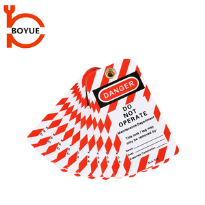 Etiqueta de Seguridad de PVC No Operable, Etiqueta de Advertencia de <span class=keywords><strong>Peligro</strong></span>, Etiqueta LOTO, Certificación CE, 75x146mm - Product Image 5
