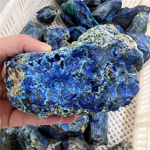 Vendita calda pietra grezza blu cristalli di Azurite grezzo chessilite minerale scintillante Azurite esemplare per la decorazione del pigmento - Product Image 5