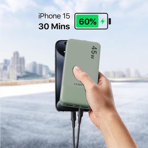 Batería Externa de 20000mAh con Carga Rápida PD de 45W para Venta en Línea |   USB-C QC3.0 |   para iPhone 15/Samsung/Laptop - Product Image 3