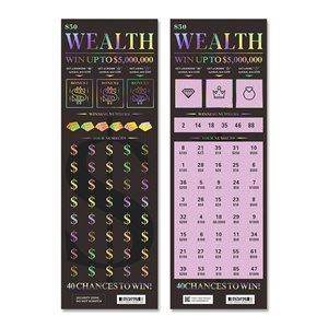Fabricant professionnel de tickets de jeu personnalisés imprimés numériquement, cartes à gratter, impression de cartes à gratter de loterie - Product Image 2