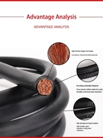 Cable de Soldadura H01N2-D, Precio de Fábrica, YH 25-95mm², Cable de Soldadura Flexible de Cobre y Goma, Resistente al Calor y al Aceite, para Máquina de Soldadura por Arco
