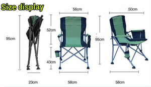 مخصصة liegestuhل Kursi Malas kamping Plaj Sandalyesi ، حديقة تخييم فاخرة محمولة للصيد في الهواء الطلق - Product Image 2