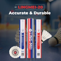 LINGMEI 20 Usine Vente en gros Volant de badminton Oie Entraînement Volant de badminton Club Jouant LingMei 20 Navette