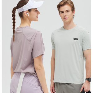T-shirt de sport pour homme en tissu mesh respirant avec fermeture éclair sur la poitrine et poches - Product Image 1