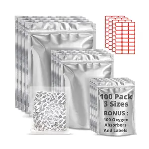 1加仑10英寸x14英寸真空热封食品包装含氧聚酯薄膜袋