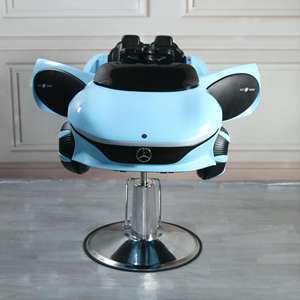 Equipo de Barbería Listo para Enviar, Silla de Peluquería Infantil, Silla de Peluquería Eléctrica con Forma de Auto, Silla de Peluquero para Niños - Product Image 2