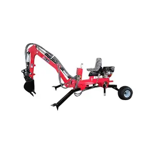 small towable backhoe for sale big towable backhoe 360 degree 9HP 15HP towable backhoe mini excavator