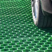 Dalles de gazon industrielles emboîtables en HDPE et PP, surface alvéolée de 50 mm pour drainage, jardin, barrage et parking