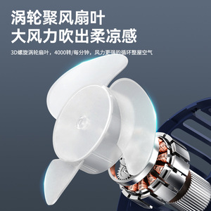 Ventilador de Clip Mini USB Recargable, Portátil, para Exteriores, Dormitorios Estudiantiles, Oficina, Hogar, Flujo de Aire de Ángulo Amplio de 720 Grados - Product Image 3