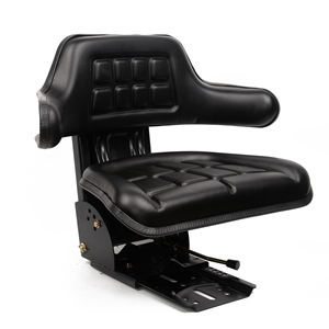 Universal PVC Tractor Seats with Shock Absorber and <b>Backrest</b> Wrap Around CE Certified Model 3930 for 1990-1992 Tractors - Product Image 3