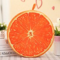 40cm Geïmiteerde Watermeloen Oranje Spons Kussen Sofa Kussen Pluche Speelgoed Creatief Cartoon 3D Fruit Kussen Pluche Speelgoed Groothandel