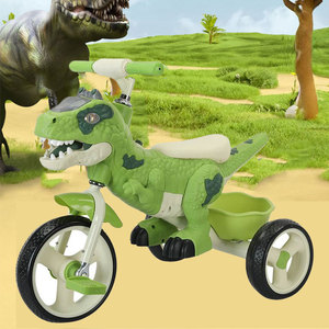 Triciclo Dinosauro per Bambini 1-6 Anni, Cavalcabile Scorrevole, Girello per Neonati, Monopattino Giocattolo a Tre o Due Ruote, Scooter Autopropulso - Product Image 6