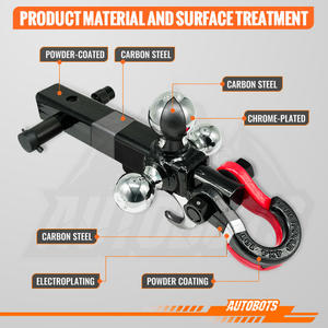 Support à billes AUTOBOTS avec goupille d'<span class=keywords><strong>attelage</strong></span> boules chromées pour récepteur d'<span class=keywords><strong>attelage</strong></span> de remorque à tige creuse de 2 pouces Tri Ball - Product Image 5