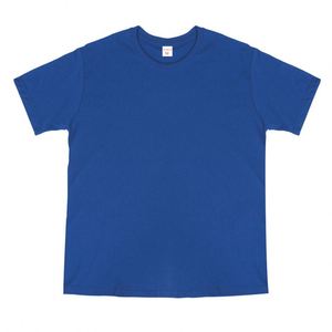 Design Customizable Dark Blue T-shirt Thick Cotton DTF Printing Cut and Sew Pre Shrunk Boxy Fit Hang Tags Boys T-shirt - Product Image 1