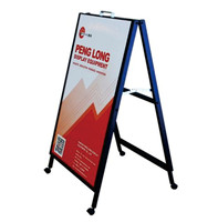 Support d'affichage portable en aluminium, panneau vertical pour publicité extérieure et recrutement