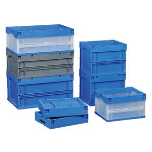 70l crate plastic heavy duty boxes plastic folding shipping container box with lid tool container plastic crates for produce