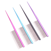 Chiot toilettage peigne toilettage brosse pour chien chat professionnel aiguille queue haute basse dents noeud dissolvant cheveux nettoyage brosse à cheveux 7900